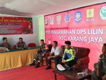 Babinsa Koramil 406-02/Rawas Ilir Laksanakan Pengamanan Natal 2024 dan Tahun Baru 2025