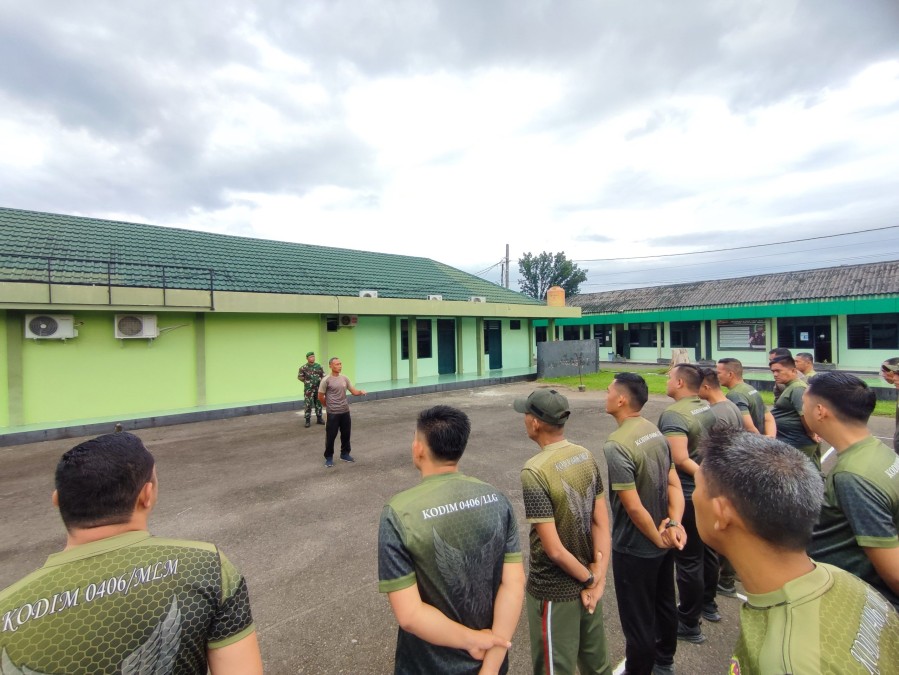 Kodim 0406/Lubuklinggau Gelar Olahraga Bersama untuk Jaga Kesehatan Prajurit
