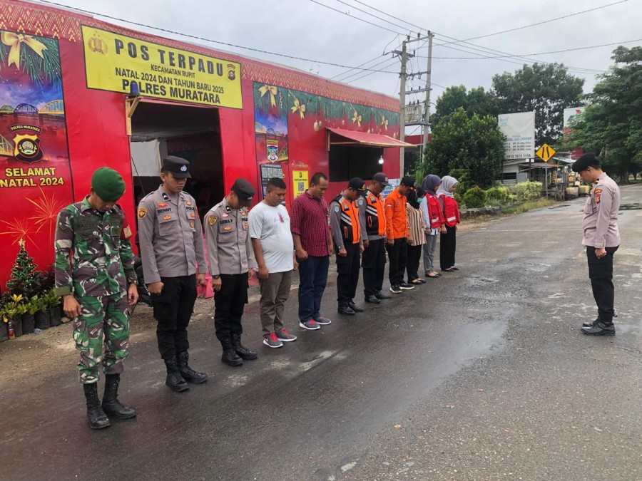 Babinsa Koramil 406-03/Rupit Melaksanakan Kegiatan Pos Pam Nataru