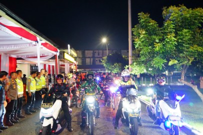 Kodim 0406/Lubuk Linggau Bersama Polres,Dan Stakeholder Terkait Melaksanakan Patroli Berskala Besar Di Malam Pergantian Tahun