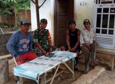 Serka Mizan, Babinsa Koramil 406-07/Jayaloka, Jalin Komsos dengan Masyarakat Desa Ngestiboga 2