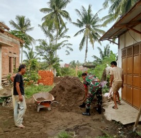 Babinsa Koramil 406-03/Rupit Laksanakan Komsos di Desa Sungai Jernih
