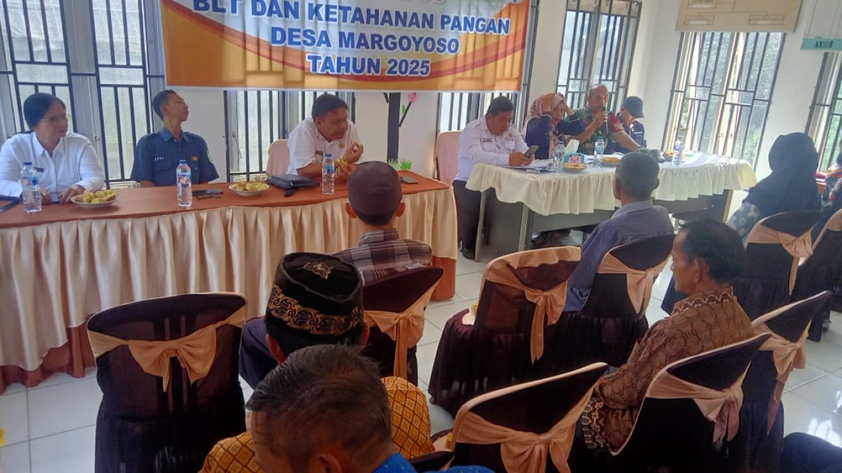 BABINSA KORAMIL 406-07/JAYALOKA HADIRI MUSDESUS BLT DAN KETAHANAN PANGAN DESA MARGOYOSO