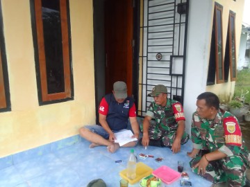 Babinsa Serka Junaidi dan Sertu Rohmadi Melaksanakan Komsos dan Sosialisasi Han Pangan