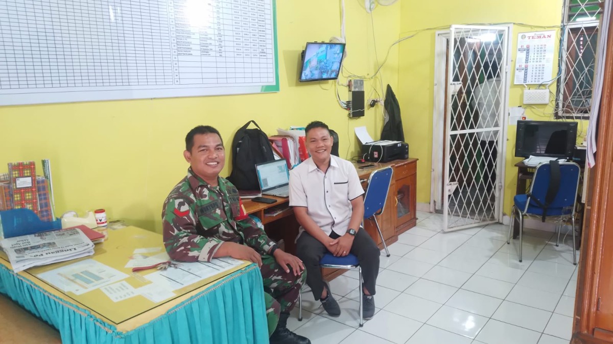 Babinsa Koptu Murtopo Kunjungan Silaturahmi Ke Sekolah