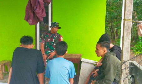 Babinsa Koramil 406-10/Lubuk Linggau Timur Berikan Himbauan dan Sosialisasi Kepada Remaja