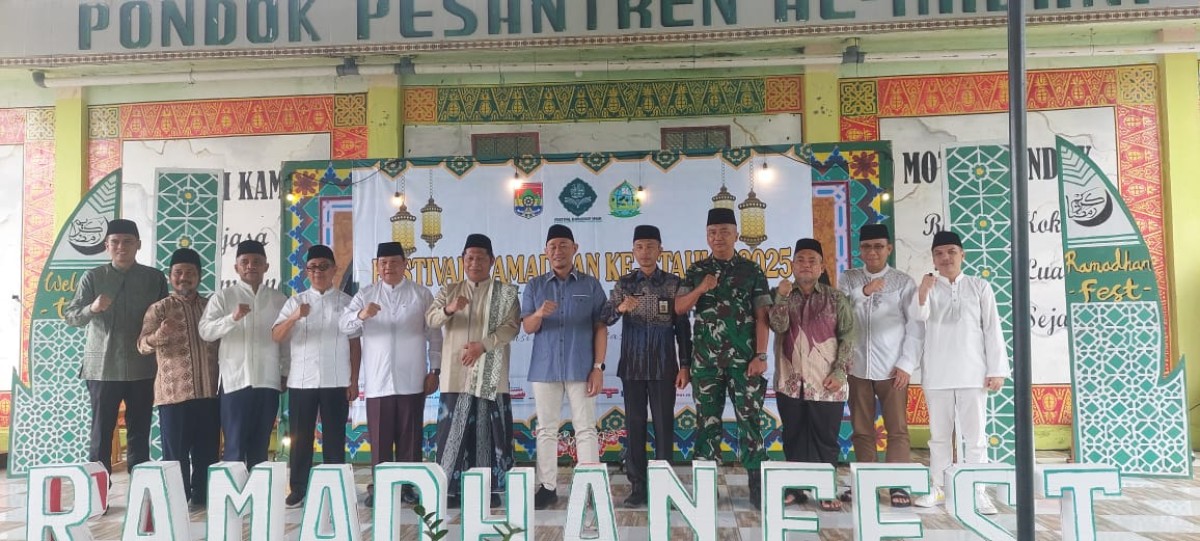 Danramil 406-08/Lubuklinggau Hadiri Festival Ramadan ke-1Tahun 2025 di Ponpes Al Madani