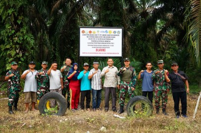 Dandim 0406/Lubuk Linggau Dampingi Dansatgas Garuda Wilayah Sumatera Selatan Datangi Lokasi PT PP London Sumatera Indonesia