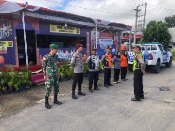 Koramil 406-03/Rupit Laksanakan Pos PAM Ketupat Bersama Instansi Terkait di Wilayah Muratara