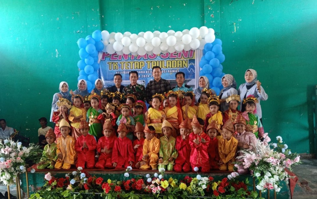 Sertu Samer Hadiri Acara Pelepasan Siswa-Siswi TK Tetap Teladan