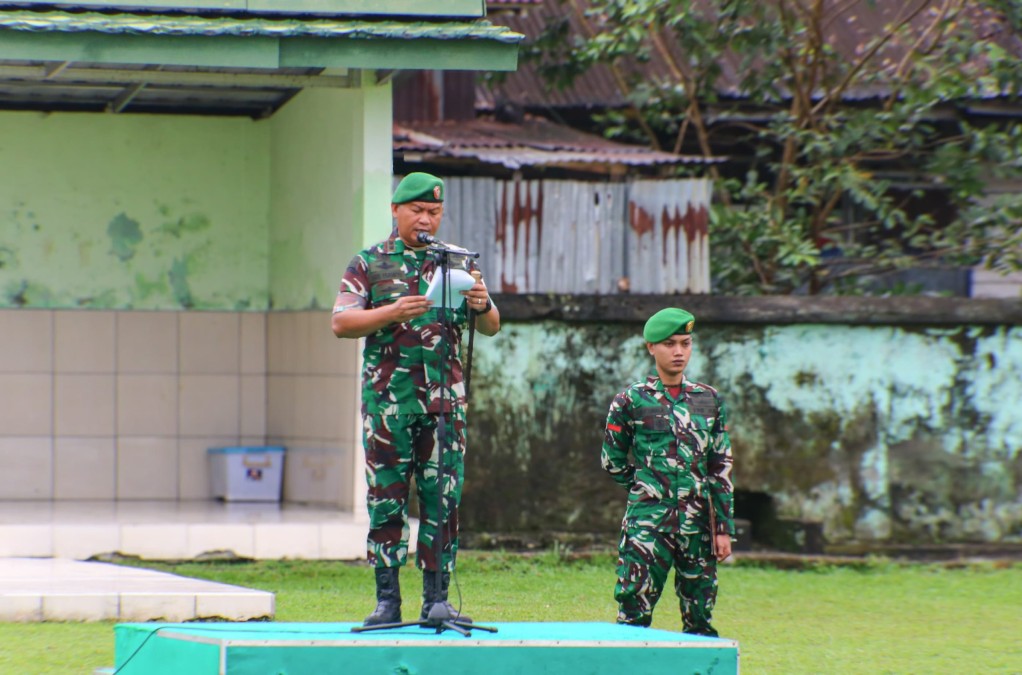 Kodim 0406/Lubuklinggau Gelar Upacara Bendera Bulanan, Dandim Bacakan Amanat Kasad