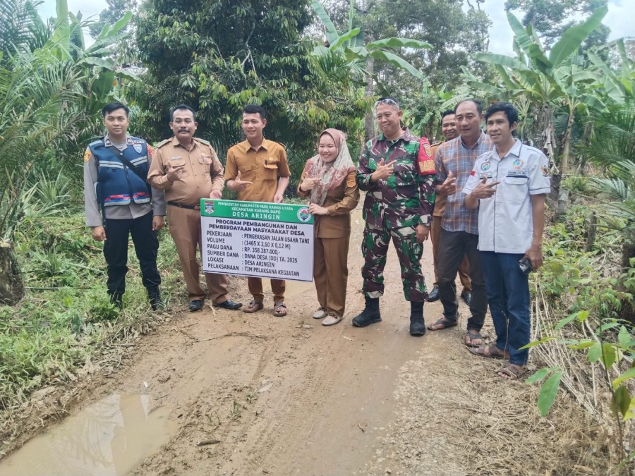 Serda Joni Ismed Hadiri Penyaluran Dana BLT, Titik 0% dan Program Ketahanan Pangan di Desa Aringin