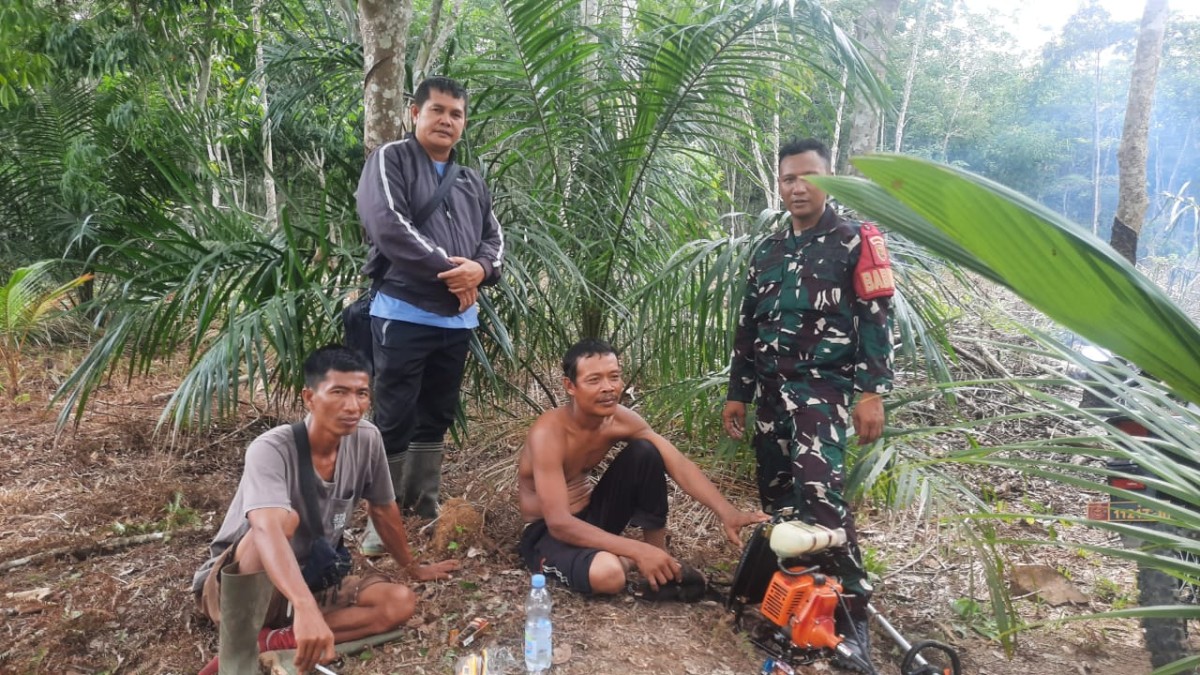 Babinsa Koramil 406-05/Muara Kelingi Gelar Komunikasi Sosial Bersama Petani dan Warga di Desa Sembatu jaya.