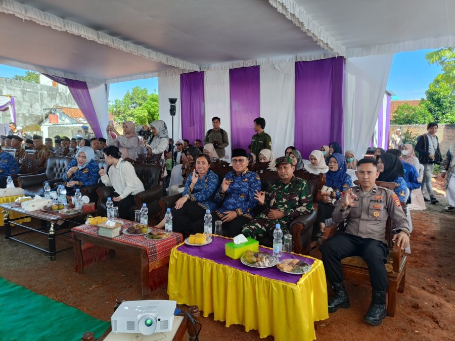 Babinsa Koramil 406-06/Tugumulyo Hadiri Peletakan Batu Pertama Pembangunan Rumah Sakit Sudirjo di Desa Trikoyo