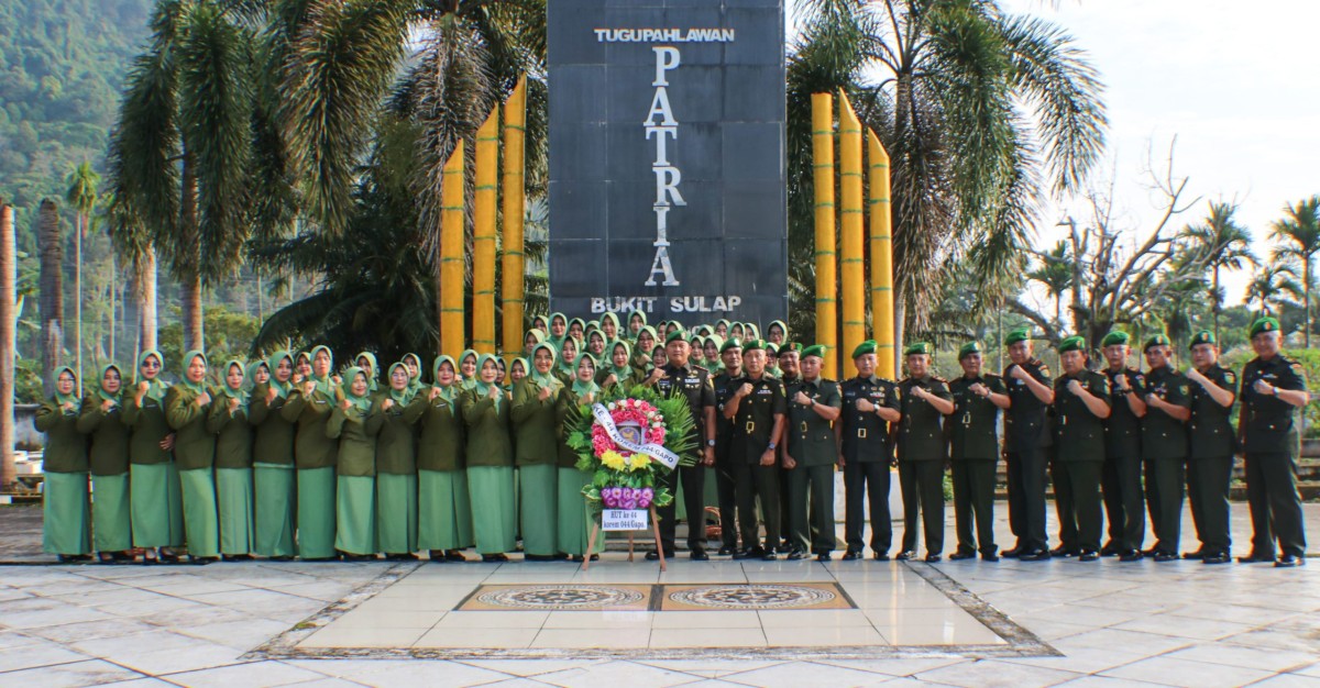 Dandim 0406/Lubuklinggau Pimpin Ziarah dalam Rangka HUT ke-44 Korem 044/Gapo