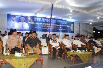 DANDIM 0406/LUBUKLINGGAU HADIRI ACARA PELEPASAN PAWAI OBOR DALAM RANGKA MENYAMBUT TAHUN BARU ISLAM 1 MUHARRAM 1447 H