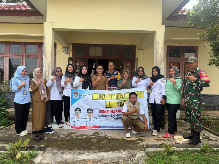 Babinsa Koramil 406-02/Rawas Ilir Hadiri Sosialisasi Mini Lokakarya Rembuk Stunting