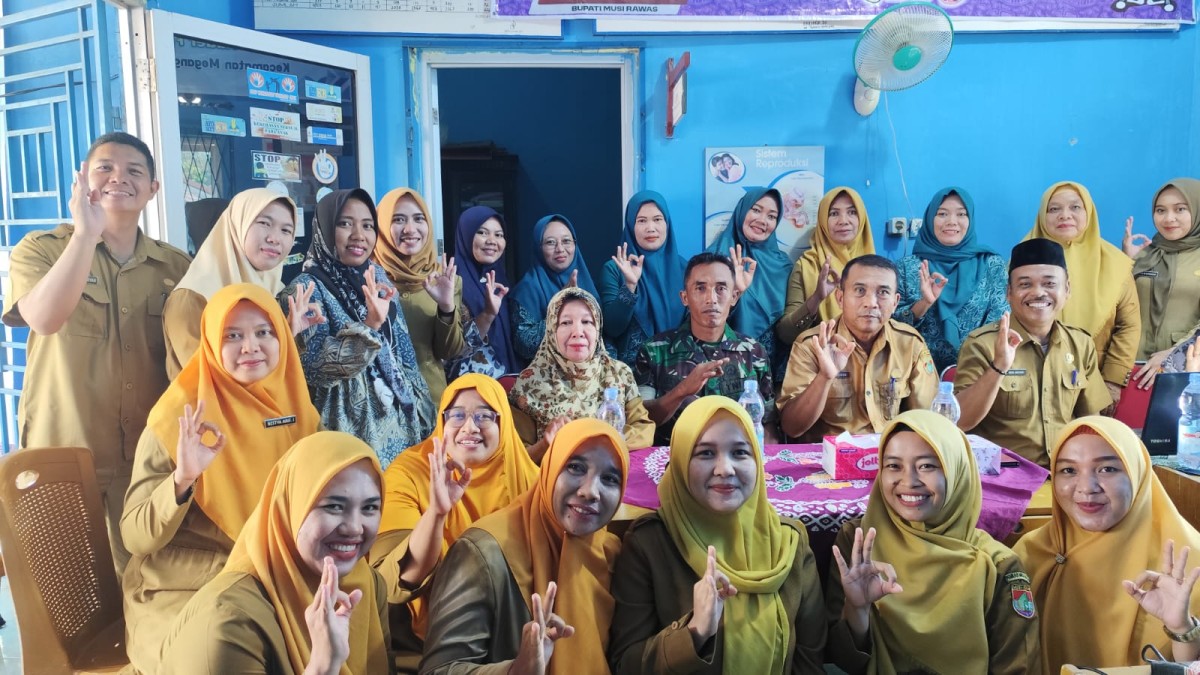 Babinsa Koramil 406-04/Muara Lakitan Hadiri Rapat Lintas Sektor Percepatan Penurunan Stunting di Kecamatan Megang Sakti