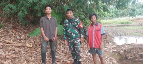 Babinsa Koramil 406-08/Lubuk Linggau Sosialisasikan Pencegahan Karhutla kepada Warga Kelurahan Sidorejo