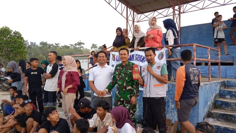 Pastikan aman Serma Taufik h hadir di tengah”masyarakat desa binaan.