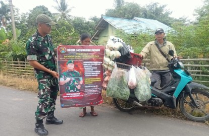 Babinsa Koramil 406-07/Jayaloka Terus Gencarkan Sosialisasi Karhutla di Desa Rantau Alih