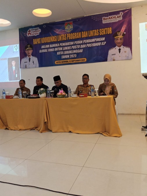 Sertu Martan Hadiri Rapat Koordinasi Lintas Program dan Lintas Sektor Terkait Penguatan Peran Pendamping Global Fund di Kota Lubuklinggau