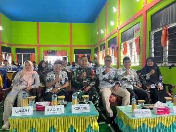 Sertu Agus Yulianto hadiri acara konferensi cabang pgri kecamatan Tugumulyo