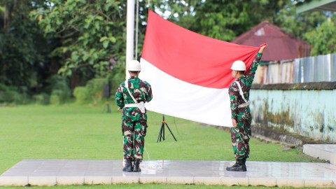 Kasdim 0406/Lubuk Linggau Pimpin Upacara Bulanan