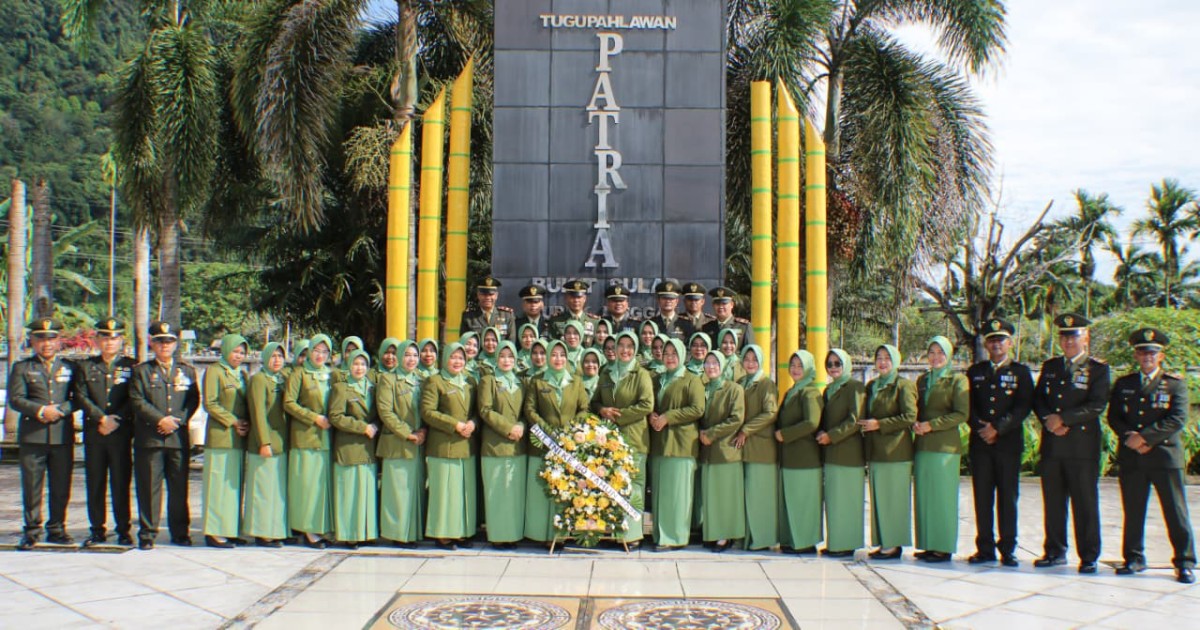 Kasdim 0406/Lubuklinggau Pimpin Upacara Ziarah Nasional HUT ke-80 TNI