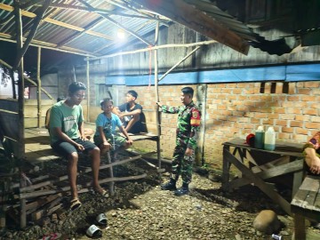 Kopda Mitra Laksanakan Patroli dan Monitoring Siskamling di Desa Karang Anyar