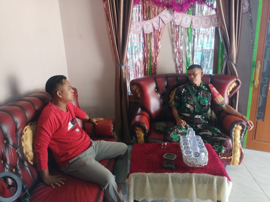 Serka Yunistan Jalin Komsos dan Silaturahmi dengan Sekdes Desa Muara Megang