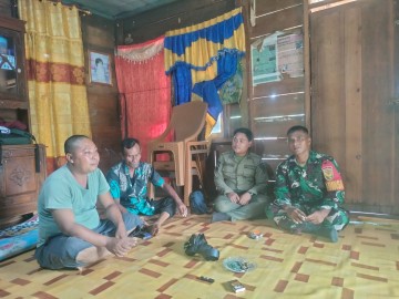 Babinsa Koramil 406-04/Muara Lakitan Sertu Wahyu Nugroho Jalin Komsos dan Silaturahmi Bersama Kepala Desa Jajaran Baru I