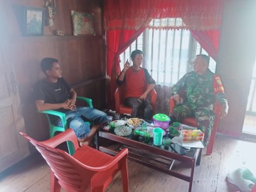 Babinsa Koramil 406-01/Rawas Ulu Ajak Warga Jaga Tali Silaturahmi