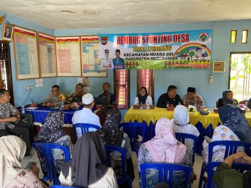 Babinsa Koramil 406-06/Tugumulyo Hadiri Acara Rembuk Stunting di Desa Pedang Kecamatan Muara Beliti