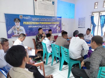 Babinsa Koramil 406-09/Terawas Hadiri Rapat Mini Lokakarya Percepatan Penurunan Stunting