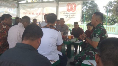 Danramil 406-01/Rawas Ulu Gelar Rapat Koordinasi Percepatan Pembangunan di Wilayah Binaan