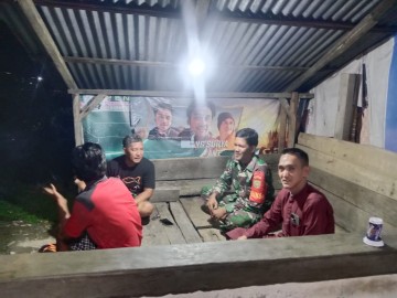 Ciptakan lingkungan yang kondusif sertu aman Syah patroli siskamling di wilayah binaan