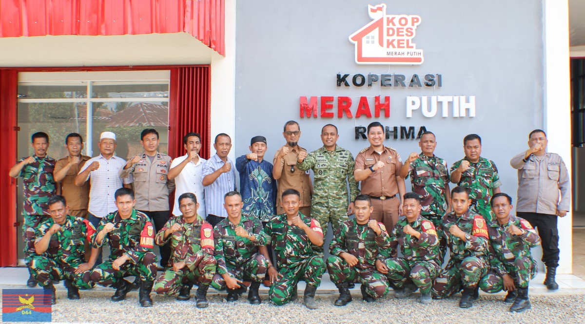 Kodim 0406/Lubuklinggau Ikuti Evaluasi Percepatan Pembangunan KDKMP Melalui Vidcon