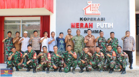 Kodim 0406/Lubuklinggau Ikuti Evaluasi Percepatan Pembangunan KDKMP Melalui Vidcon