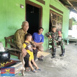 Babinsa Koramil 406-02/Rawas Ilir Imbau Warga Jaga Keamanan Saat Mudik Lebaran