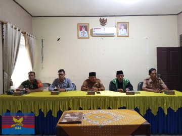 Babinsa Koramil 406-06/Tugumulyo Hadiri Pelantikan Anggota BPD Paruh Waktu Desa Air Satan