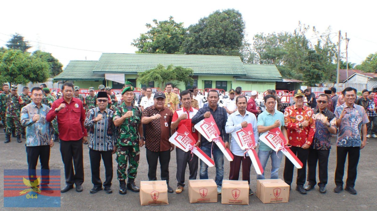 Kodim 0406/Lubuklinggau Distribusikan Kendaraan Operasional Roda Tiga dari PT Agrinas Pangan Nusantara (Persero) kepada 30 Koperasi Desa/Kelurahan Merah Putih