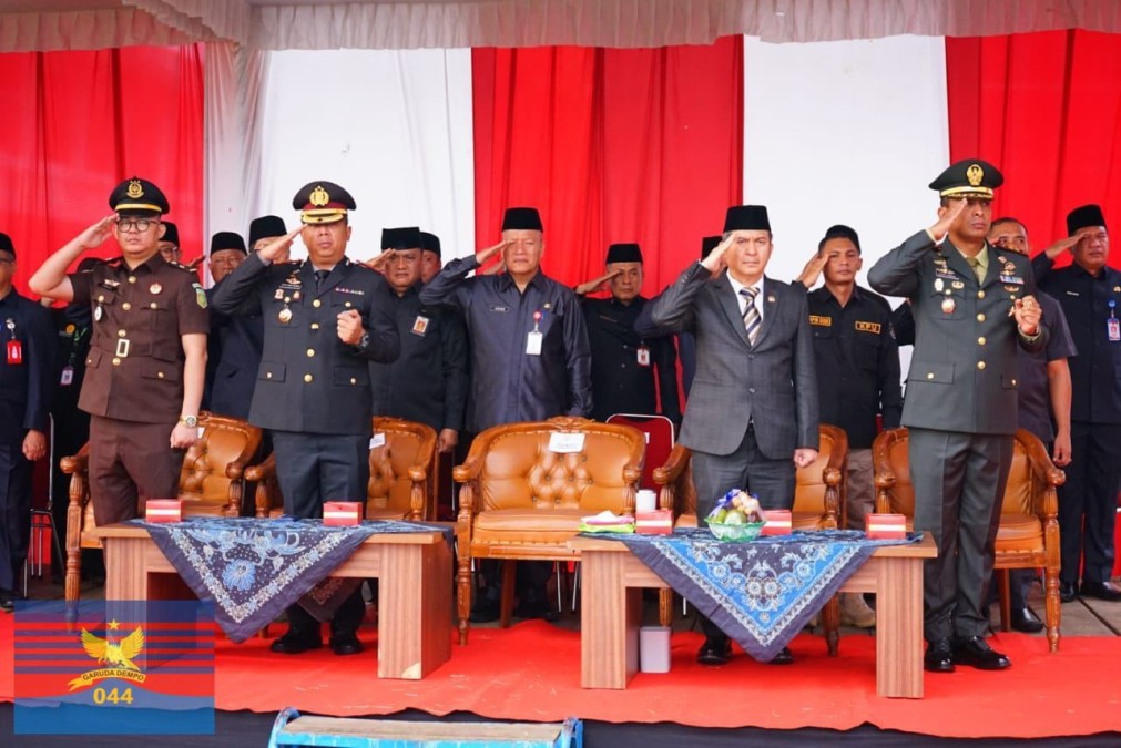 DANDIM 0406/LUBUKLINGGAU HADIRI UPACARA PERINGATAN HARI LAHIR PANCASILA TAHUN 2026 DI KOTA LUBUKLINGGAU