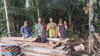 Babinsa Koramil 406-06/Tugumulyo Gencarkan Sosialisasi Pencegahan Karhutla di Muara Beliti