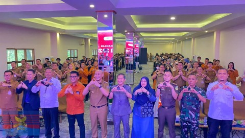Kapten Inf Maryono Mewakili Dandim 0406/Lubuklinggau Hadiri Pembukaan Pelatihan Petugas dan Pencanangan Sensus Ekonomi 2026