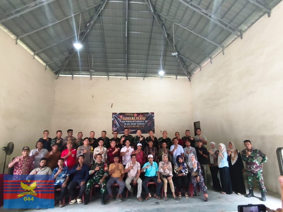 TIM SOSIALISASI KARHUTLA MABES TNI — KECAMATAN NIBUNG, KABUPATEN MURATARA
